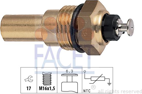 FACET 7.3062 - Sensore, Temperatura refrigerante autozon.pro