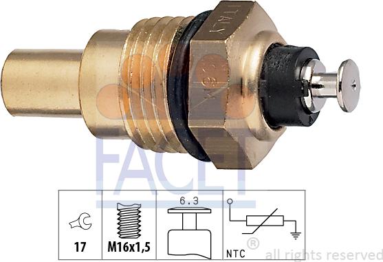 FACET 7.3067 - Sensore, Temperatura refrigerante autozon.pro