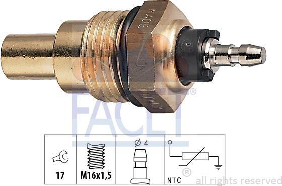 FACET 73.009 - Sensore, Temperatura refrigerante autozon.pro