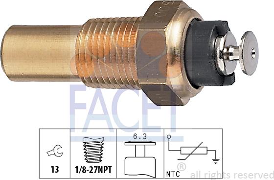 FACET 73.005 - Sensore, Temperatura refrigerante autozon.pro