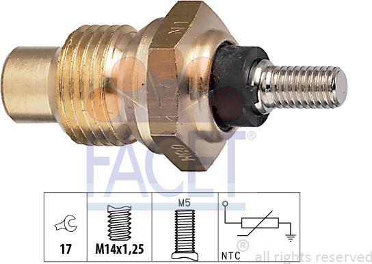 FACET 73.003 - Sensore, Temperatura refrigerante autozon.pro