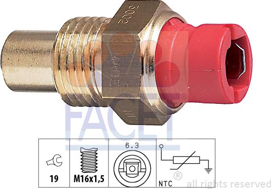 FACET 73.002 - Sensore, Temperatura refrigerante autozon.pro