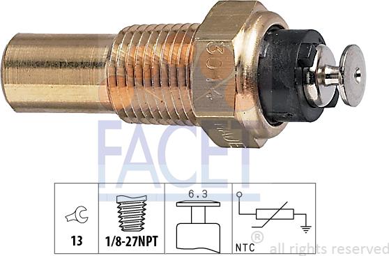 FACET 73.014 - Sensore, Temperatura refrigerante autozon.pro