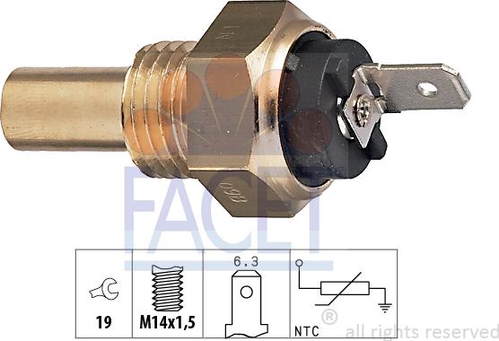 FACET 73.015 - Sensore, Temperatura refrigerante autozon.pro