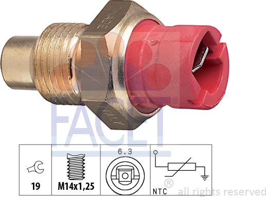 FACET 73.084 - Sensore, Temperatura refrigerante autozon.pro