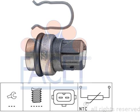 FACET 73.086 - Sensore, Temperatura refrigerante autozon.pro