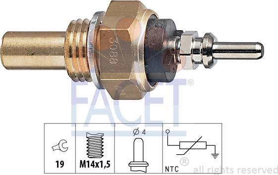 FACET 73.088 - Sensore, Temperatura refrigerante autozon.pro