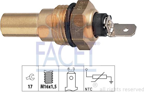 FACET 73.083 - Sensore, Temperatura refrigerante autozon.pro