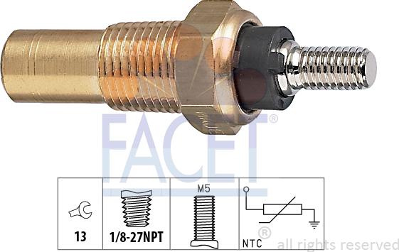 FACET 73.082 - Sensore, Temperatura refrigerante autozon.pro