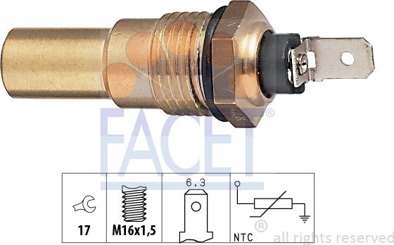 FACET 73.035 - Sensore, Temperatura refrigerante autozon.pro