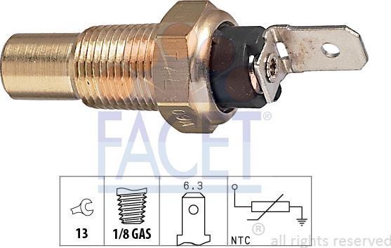 FACET 73.079 - Sensore, Temperatura refrigerante autozon.pro