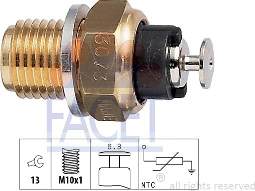 FACET 7.3073 - Sensore, Temperatura olio autozon.pro