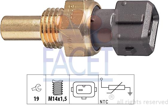 FACET 73.077 - Sensore, Temperatura refrigerante autozon.pro