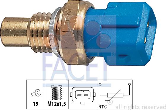 FACET 73.194 - Sensore, Temperatura refrigerante autozon.pro