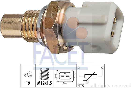 FACET 73.191 - Sensore, Temperatura olio autozon.pro