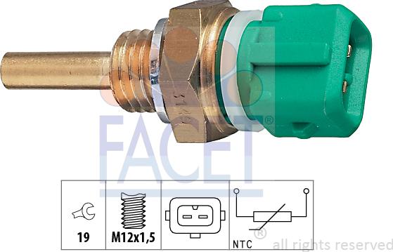 FACET 73.149 - Sensore, Temperatura refrigerante autozon.pro