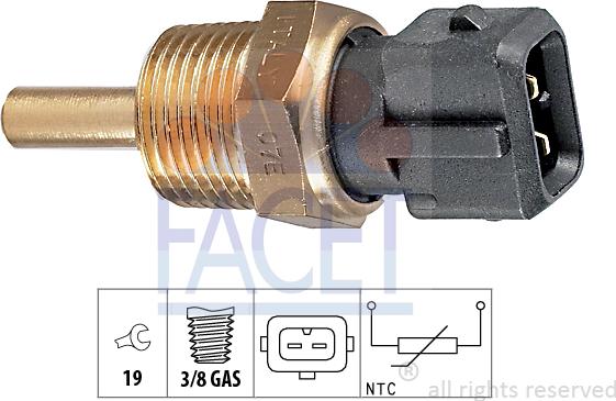 FACET 7.3144 - Sensore, Temperatura olio autozon.pro