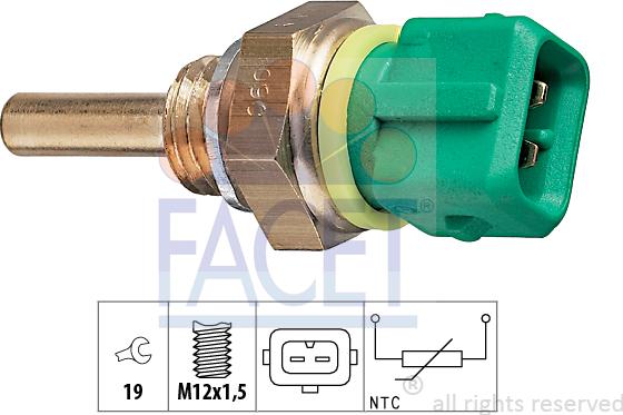 FACET 73.148 - Sensore, Temperatura refrigerante autozon.pro