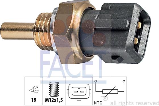 FACET 73.157 - Sensore, Temperatura refrigerante autozon.pro