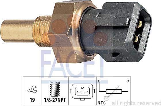 FACET 73.165 - Sensore, Temperatura refrigerante autozon.pro