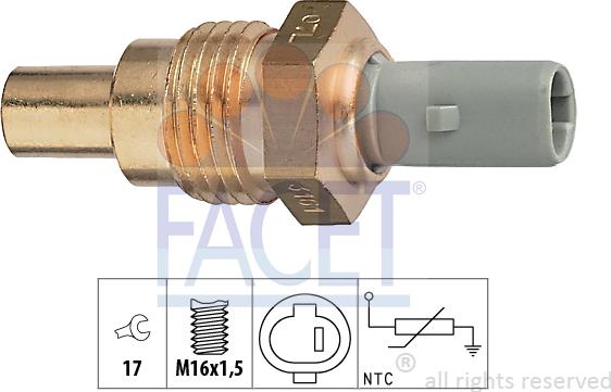 FACET 73.161 - Sensore, Temperatura refrigerante autozon.pro