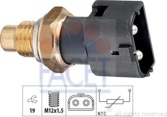 FACET 73.109 - Sensore, Temperatura refrigerante autozon.pro