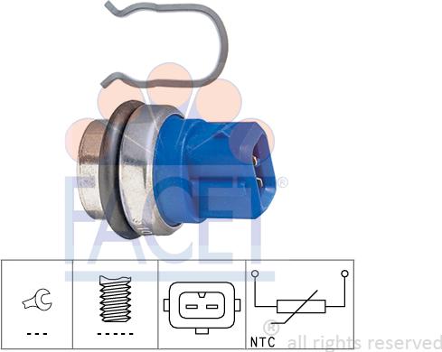 FACET 73.101 - Sensore, Temperatura refrigerante autozon.pro