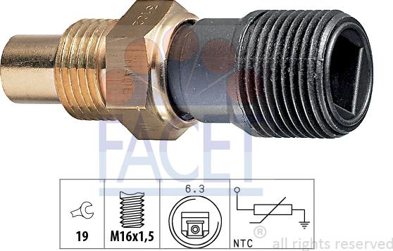 FACET 73.102 - Sensore, Temperatura refrigerante autozon.pro