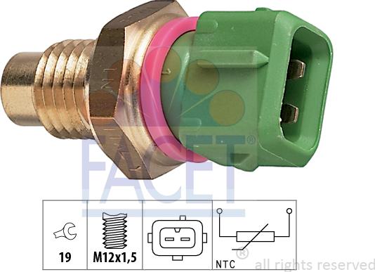 FACET 73.114 - Sensore, Temperatura refrigerante autozon.pro