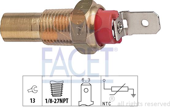 FACET 73.115 - Sensore, Temperatura refrigerante autozon.pro