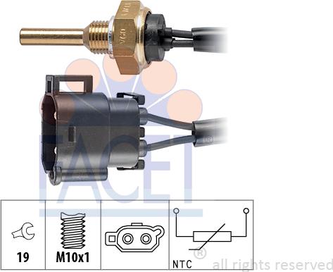 FACET 7.3110 - Sensore, Temperatura refrigerante autozon.pro