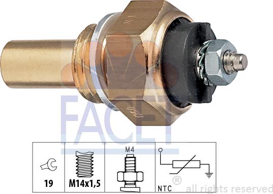 FACET 73.112 - Sensore, Temperatura refrigerante autozon.pro