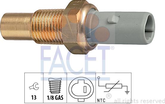 FACET 73.184 - Sensore, Temperatura refrigerante autozon.pro