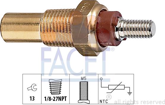 FACET 73.180 - Sensore, Temperatura refrigerante autozon.pro