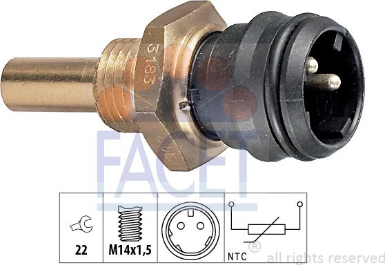 FACET 73.183 - Sensore, Temperatura refrigerante autozon.pro