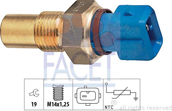 FACET 73.182 - Sensore, Temperatura refrigerante autozon.pro