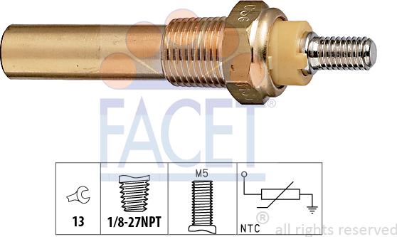 FACET 73.135 - Sensore, Temperatura refrigerante autozon.pro