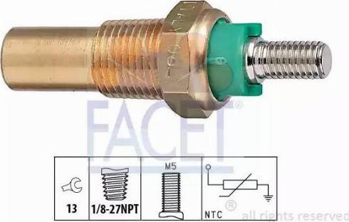 FACET 7.3136 - Sensore, Temperatura refrigerante autozon.pro