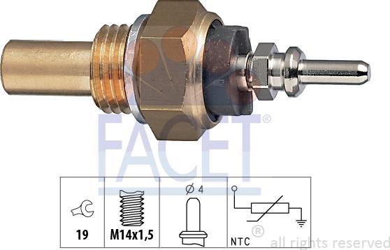 FACET 73.131 - Sensore, Temperatura refrigerante autozon.pro