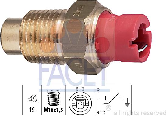 FACET 73.132 - Sensore, Temperatura refrigerante autozon.pro