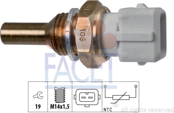 FACET 73.126 - Sensore, Temperatura refrigerante autozon.pro