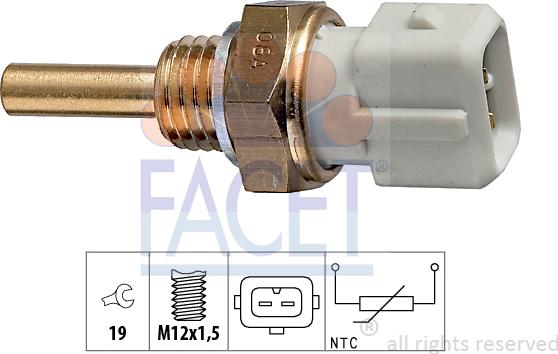 FACET 73.127 - Sensore, Temperatura refrigerante autozon.pro