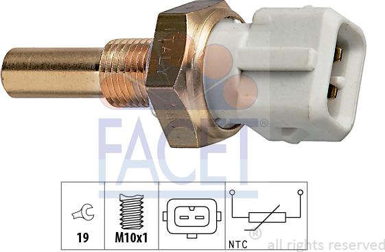 FACET 73.171 - Sensore, Temperatura refrigerante autozon.pro