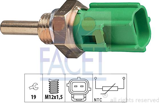 FACET 73.177 - Sensore, Temperatura olio autozon.pro