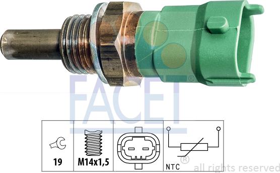 FACET 73.394 - Sensore, Temperatura refrigerante autozon.pro