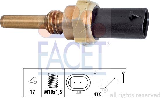 FACET 73.397 - Sensore, Temperatura refrigerante autozon.pro