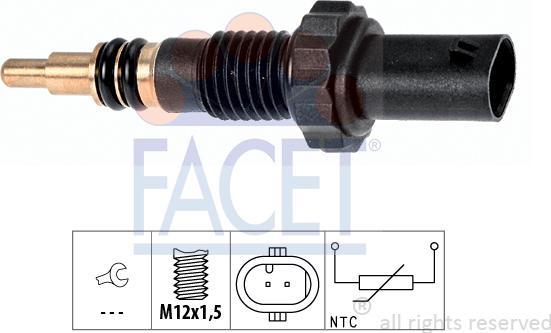 FACET 7.3348 - Sensore, Temperatura refrigerante autozon.pro