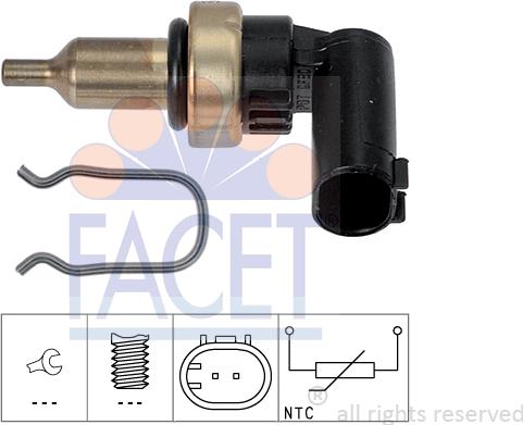 FACET 73.343 - Sensore, Temperatura refrigerante autozon.pro