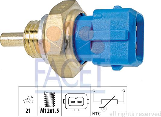 FACET 73.342 - Sensore, Temperatura refrigerante autozon.pro