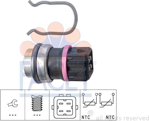 FACET 73.353 - Sensore, Temperatura refrigerante autozon.pro